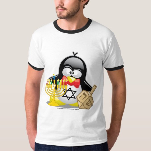 Hanukkah Penguin T-shirt (Voorkant)