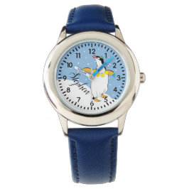 Hanukkah Penguin Watch Personalize Horloge