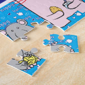 Hanukkah "PETS" gepersonaliseerde puzzle Legpuzzel (Zijkant)