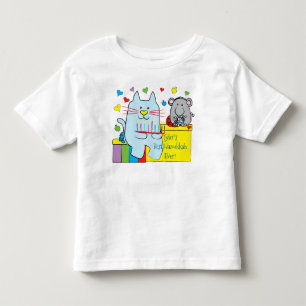 Hanukkah Peuter Jersey T-shirt Blauw Kat en Muis