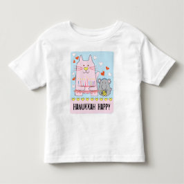 Hanukkah Peuter Trui T-Shirt Kat en Muis