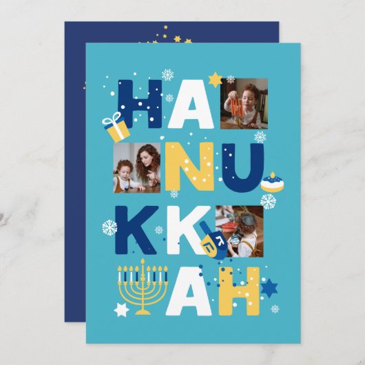 HANUKKAH Photo Wenskaart (Voorkant / Achterkant)