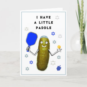 Hanukkah Pickleball Cards Feestdagen Kaart