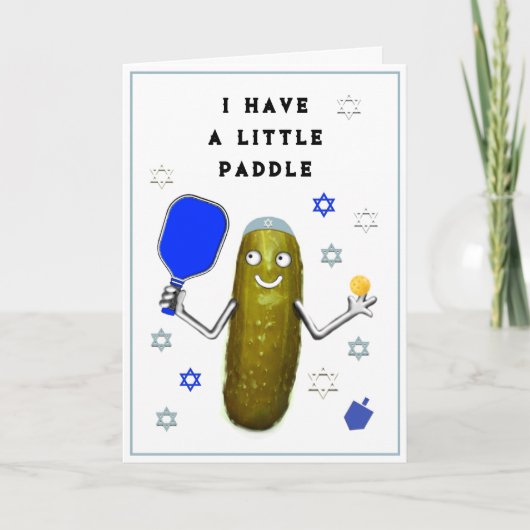 Hanukkah Pickleball Kaarten (Voorkant)