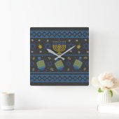 hanukkah - pijltje vierkante klok (Huis)