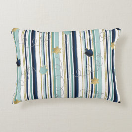 Hanukkah Pillow Dreidels N Stars Accent Kussen