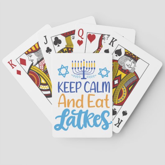 Hanukkah Pokerkaarten (Achterkant)
