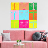 hanukkah Pop Art Canvas Afdruk (Insitu (Woonkamer))
