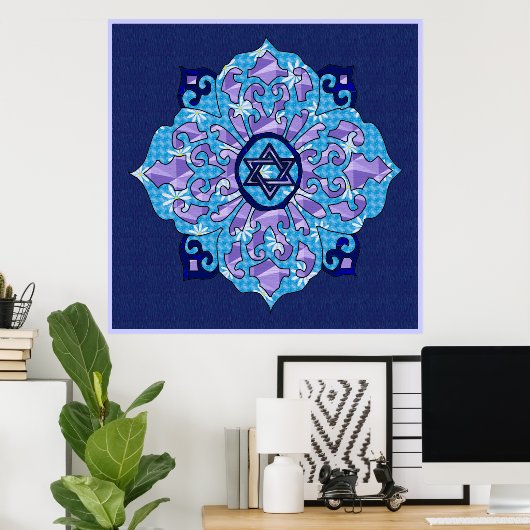 Hanukkah Poster (Thuiskantoor)