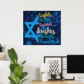 Hanukkah Poster (Thuiskantoor)