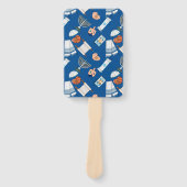 Hanukkah pret-handfans handwaaier (Voorkant)