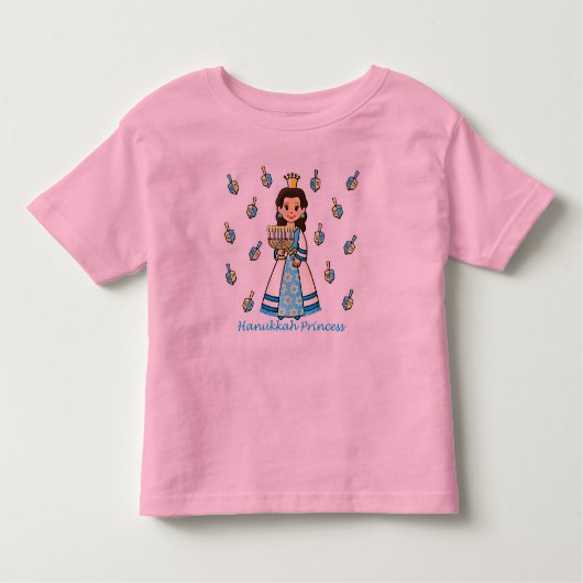 Hanukkah Princess Kinder Shirts (Voorkant)