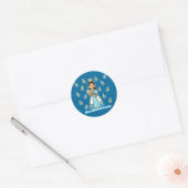 Hanukkah Princess Ronde Sticker (Envelop)