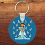 Hanukkah Princess Sleutelhanger (Voorkant)