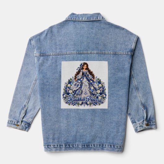 Hanukkah Prinses Design Denim Jacket (Achterkant)