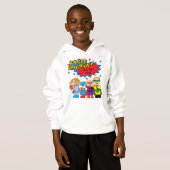 Hanukkah Pullover Toddler Sweatshirt "Super Hero" (Voorkant volledig)