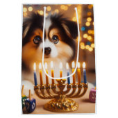 Hanukkah Puppy Medium Cadeauzakje (Achterkant)