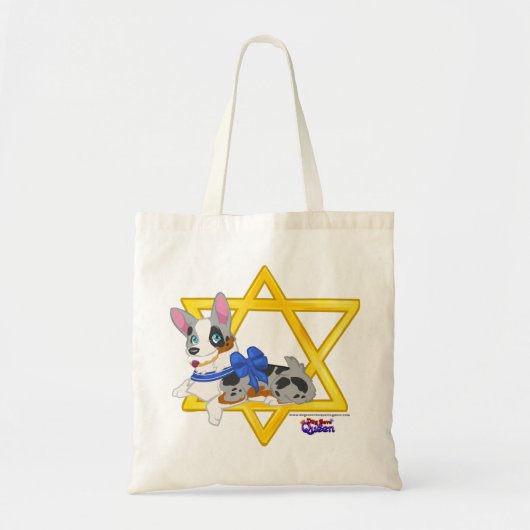 Hanukkah Pups Tote Bag (Voorkant)