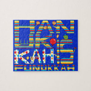 Hanukkah Puzzle for Kids/Bl "Hanukkah is Funukkah" Legpuzzel