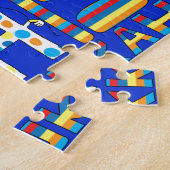 Hanukkah Puzzle for Kids/Bl "Hanukkah is Funukkah" Legpuzzel (Zijkant)