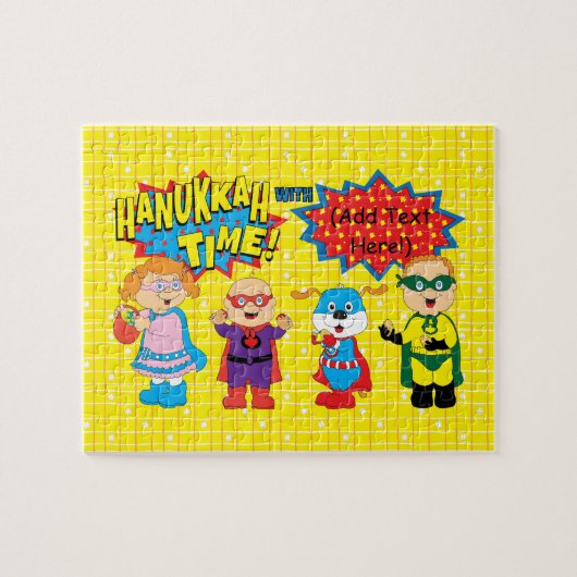 Hanukkah Puzzle Super Hanukkah Heroes Legpuzzel (Horizontaal)