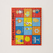 Hanukkah Puzzle voor kinderen Gepersonaliseerd Legpuzzel (Verticaal)
