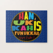 Hanukkah Puzzle voor kinderen Gepersonaliseerd Legpuzzel (Horizontaal)