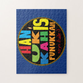 Hanukkah Puzzle voor kinderen Gepersonaliseerd Legpuzzel