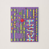 Hanukkah Puzzle voor kinderen "Hanukkah is Funukka Legpuzzel (Verticaal)