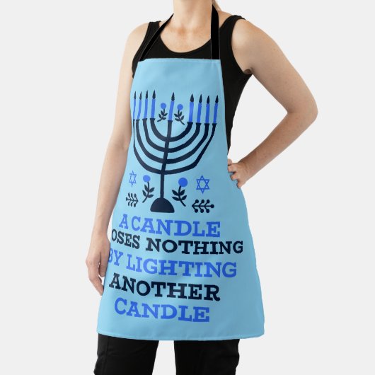Hanukkah Quote Apron Schort (Insitu)