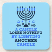 Hanukkah Quote Coasters Bier Onderzetter (Voorkant)