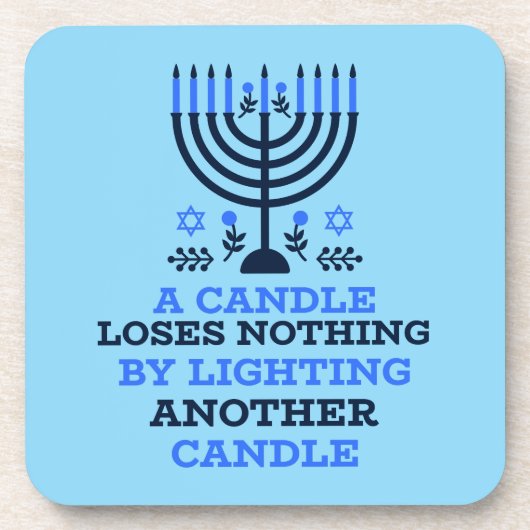 Hanukkah Quote Coasters Bier Onderzetter (Voorkant)