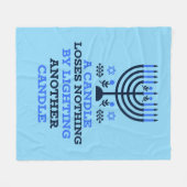 Hanukkah Quote Fleece Blanket (Voorkant (Horizontaal))