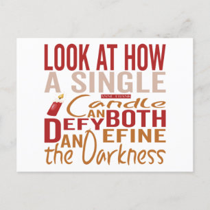 Hanukkah Quotes Aankondigingskaart