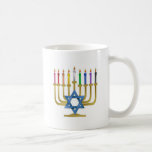 Hanukkah Rainbow Candles Gold Menorah Koffiemok<br><div class="desc">U bekijkt het Lee Hiller Design Collectie van Home en Kantoor Decor,  Apparel,  Gifts en Collectibles. De Design zijn onder meer Lee Hiller Photography en Mixed Media Digital Art Collectie. Je kunt haar Natuur fotografie uitzichten op http://HikeOurPlanet.com/ en haar wandelende blog volgen in Hot Springs National Park.</div>