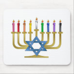 Hanukkah Rainbow Candles Gold Menorah Muismat<br><div class="desc">U bekijkt het Lee Hiller Design Collectie van Home en Kantoor Decor,  Apparel,  Gifts en Collectibles. De Design zijn onder meer Lee Hiller Photography en Mixed Media Digital Art Collectie. Je kunt haar Natuur fotografie uitzichten op http://HikeOurPlanet.com/ en haar wandelende blog volgen in Hot Springs National Park.</div>