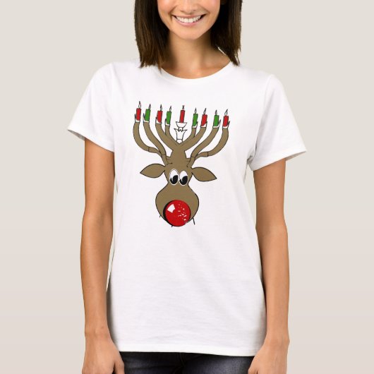 Hanukkah Reindeer -.png T-shirt (Voorkant)