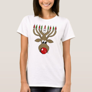 Hanukkah Reindeer -.png T-shirt