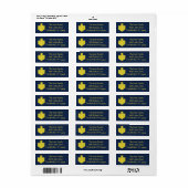 Hanukkah Return Labels "Dreidel Pinwheels" (Full Sheet)