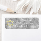 Hanukkah Return Labels "Elegant Menorah" (Insitu)