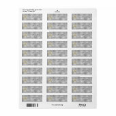 Hanukkah Return Labels "Elegant Menorah" (Full Sheet)