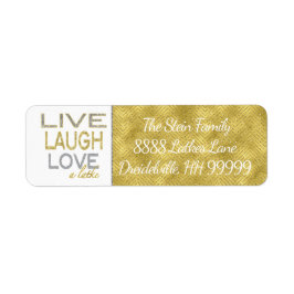 Hanukkah Return Labels Gold/Silver "Love a Latke"