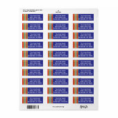 Hanukkah Return Labels "Hanukkah Candles" (Full Sheet)