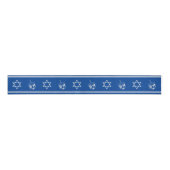Hanukkah Ribbon : Blauw en zilver Grosgrain Lint (Voorkant)