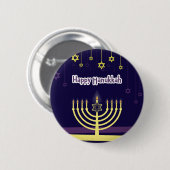 Hanukkah Ronde Button 5,7 Cm (Voorkant /achterkant)