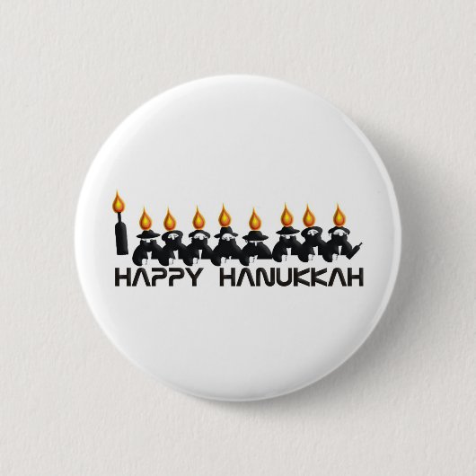 Hanukkah Ronde Button 5,7 Cm (Voorkant)