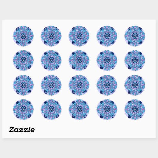 Hanukkah Ronde Sticker (Vel)