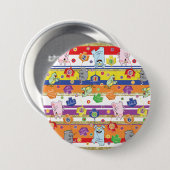 Hanukkah Round Button, muis en vrienden Ronde Button 7,6 Cm (Voorkant /achterkant)