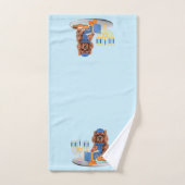 Hanukkah Ruby Cavalier King Charles Spaniel Bad Handdoek (Handdoek)