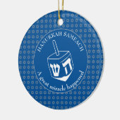 HANUKKAH SAMEACH | Dreidel | Chanukah Keramisch Ornament (Links)